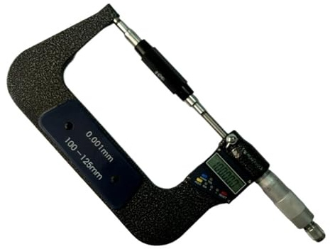 DAISHUJIE digital outside micrometer 0.001mm Electronic Digital Micrometer 100-125mm Outside Micrometers 4-5 Caliper Gauge Meter Carbide Tip Measure Tools