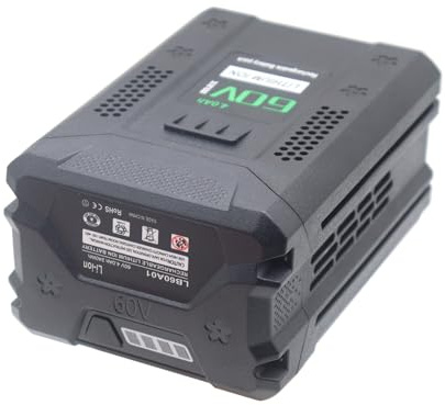 xiixtoo Replacement 4.0Ah 60V Lithium Battery for Greenworks LB60A00 LB60A01 LB60A02 LB60A03 Lawn Mower Leaf Blower Chainsaws String Trimmers Cordless Tools