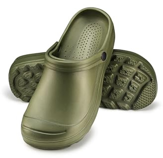 ESTRO Ciabatte da Giardino Uomo - Ciabatte Giardino Uomo Zoccoli Plastica Zoccoli Gomma F08 (42 EU, Verde)