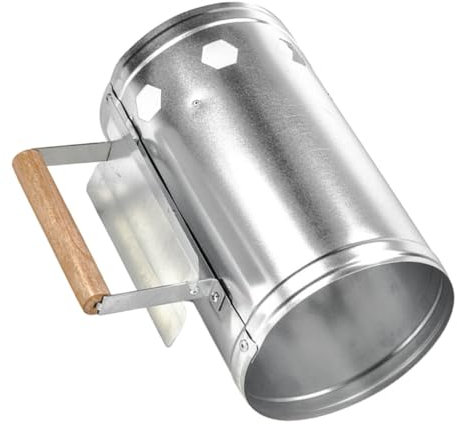 UPKOCH Cubo De De para Barbacoa Herramienta para Cocinar Al Aire Hecho Madera Facilita El Encendido