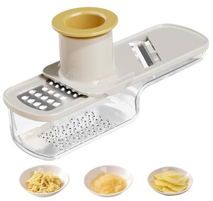 Trituradora De Ajo - Trituradora De Verduras Multifuncional, Rebanadora De Ajo De Cocina, Picadora Compacto Con Mango Fácil | Herramienta Culinaria Para Jengibre, Frutas, Zanahorias