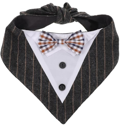 SEWOART Bavaglino per Cani Sciarpa Anti-bava per Animali Domestici Bandana Lavabile per Cuccioli Fazzoletto per Gatti Sciarpa al Collo per Uso Quotidiano e Occasioni Formali