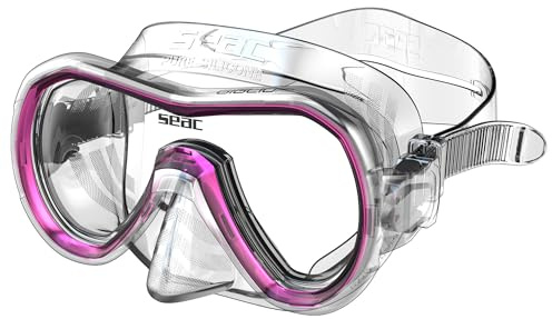 SEAC Giglio MD, Maschera Snorkeling e Immersione Subacquea Adulto Monolente, Taglia Piccola, Rosa (S/KL Pink)