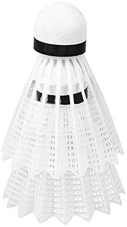 VGEBY 6pcs balles de Badminton, Volants de Badminton en Plumes d'oie Blanche Volants naturels Volants Ballons de Badminton en Salle de Sport en Plein air