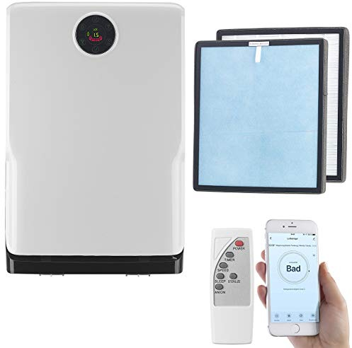 Sichler Haushaltsgeräte Raumluftfilter: 6-Stufen-Luftreiniger mit UV, Ionisator, WLAN, inkl. HEPA13 Filter (Luftreiniger UV HEPA, Ionisator HEPA, Ozon)