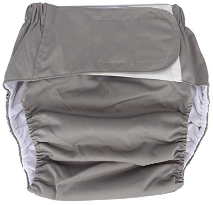Adult Cloth Diapers, Adult Swim Diapers Waterproof Washable Reusable Adult Elderly Cloth Diapers Pocket Nappies Adult Nappies(Diaper gray)