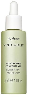 M. Asam VINO GOLD Power Nachtkonzentrat (30 ml) – Das Gesichtsserum unterstützt den Hauterneuerungsprozess & stimuliert die Regeneration über Nacht, mit Resveratrol & Vitamin A, vegane Gesichtspflege