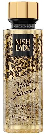 NishLady Body Mist - Fragrance Mist - Body Spray - Profumo per il corpo - 260 ml - Scelta perfetta per rinfrescare tutti i giorni e momenti speciali (260 ml (confezione da 1), Wild Shimmer Leopard)