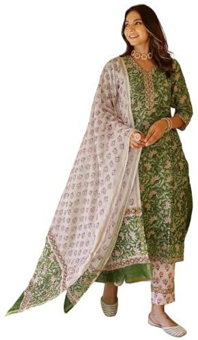 FABNEX Kurta Set för kvinnor | Kurta Set för kvinnor | Kurta Set för kvinnor | Kurta byxset för kvinnor | Kurti Set med byxor (K-76-77)