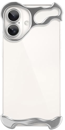 aidvaia Compatible avec iPhone 16, Compatible avec la Protection de l'appareil Photo d'objectif, Design Minimaliste sans Cadre, met en Valeur la personnalité