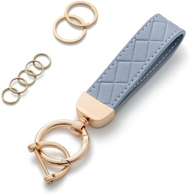 AOKSUNOVA Llavero de Cuero PU para Llaves, Llavero para Llaves de Coche, Colgante para Llaves, Accesorio para Llaves