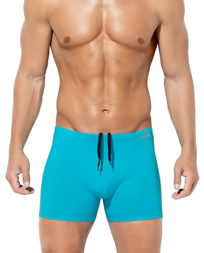 Arjen Kroos Maillot de Bain Homme Boxer, Short de Bain à Séchage Rapide | Calecon Swim Trunks avec Cordon de Serrage Réglable pour Piscine Plage