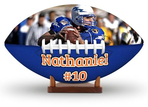 XSTZR American Football – Personalisierbarer Football mit Text, Logo oder Foto Fans – Mini, Junior, Offizielle Größen – Für Trainer, Spieler, Papa oder als Trophäe