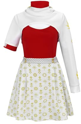 CR ROLECOS Nova Zombies 4 Costume for Adult Nove Shool Uniform Cheerleading Costume Halloween Dress Up 3pcs Set