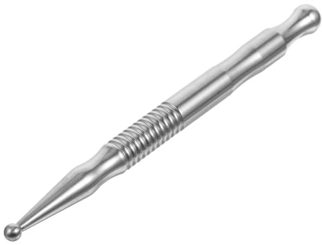BCOATH Bolígrafo de Inoxidable, Tamaño Compacto, Punto de Metálico Manual, Masaje Relajante Facial y Corporal, Herramienta Portátil para Bienestar y Terapia Alternativa