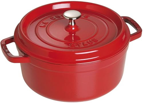 Staub La Cocotte 26 cm Round, Cherry Red, Cast Iron