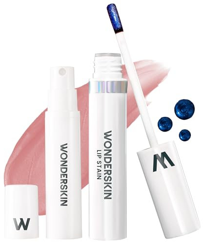 Wonderskin Wonder Blading All Day Lip Stain Peel Off Masque and Reveal Kit - Long Lasting, Waterproof Nude Lip Tint, Transfer Proof Natural Makeup Stain Kit (XOXO)