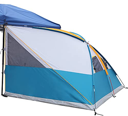 UNP Camping Cube, Seitenzelt für Pavillon 3 x 3 m, einfach aufzubauendes Zelt, Pavillon-Zubehör, 300 x 230 x 180 cm (10x10 Seitenzelt Ozeanblau)