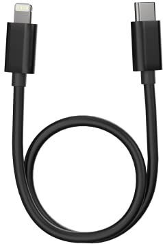 FIIO LT-LT3 - Cable USB tipo C a Lightning de 0,5 pies, compatible con amplificador de auriculares iOS/sin pérdidas