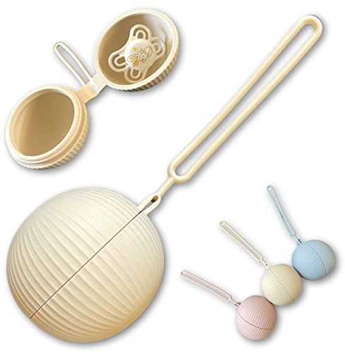 Schnullerbox Silikon | Schnulleraufbewahrung Reise | BPA-frei | Sichere Aufbewahrungsbox für Schnuller | Hochwertige Baby Zubehör für Kleinkinder Babys Schnullertasche, schnullerkette pacifier box