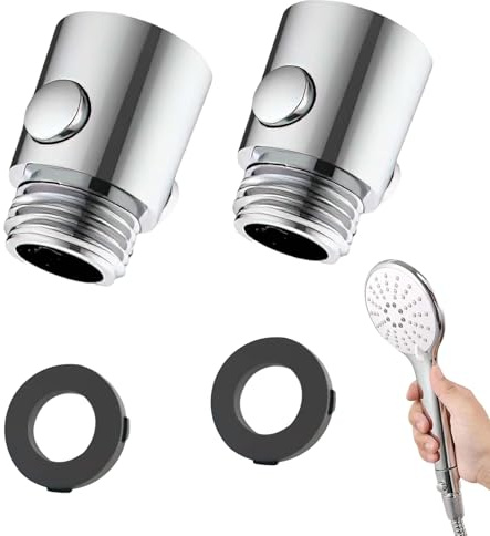 HAPPOW 2Pcs Stop Douche Coupe Eau, G1/2 Stop Eau pour Pommeau de Douche, Limiteur de débit de Robinet en Plastique ABS, Pour les Cuisines/Camping-Cars/Salles de Bain