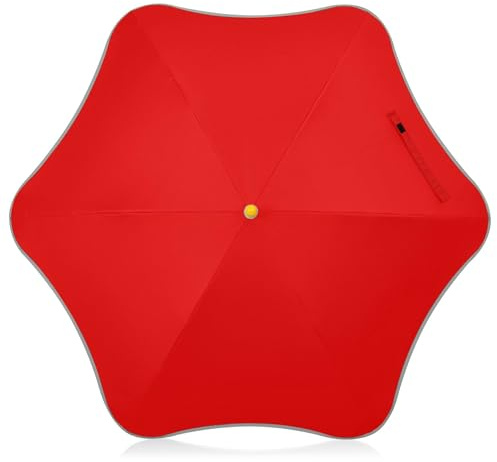 Joitme Ombrelli rossi forti per bambini, bastone ombrello, protezione UV per bambini