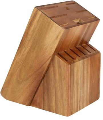 Ceppo Da Cucina Con 14 Scomparti - Porta Coltelli Cucina - Portacoltelli Da Cucina - Supporto In Legno (Senza Coltelli) - Adatto Per 14 Coltelli E Un Acciaino - Ideale Per L'uso In Cucina