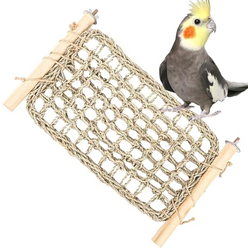 Genérico Escalera para Jaula de Aves | Stand de Juego de Madera para Periquitos | Posadero con Escalera para Conure En Jaula | para Entrenamiento y Alimentación de Aves como Conure y