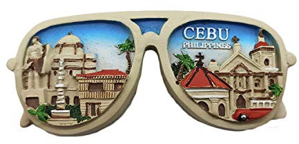 Wedare Cebu Filippine Occhiali 3D Magnete da Frigorifero Adesivo da Viaggio Souvenir, Casa e Cucina Decorazione Magnete per Frigorifero Cebu dalla Cina