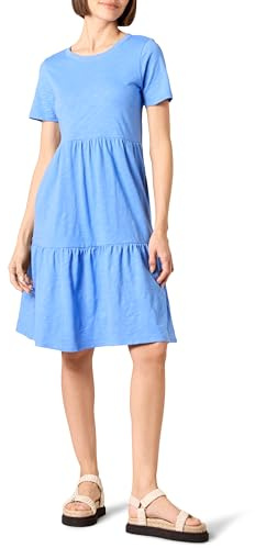 Amazon Essentials Femme Robe à Volants à Manches Courtes et Col Rond
