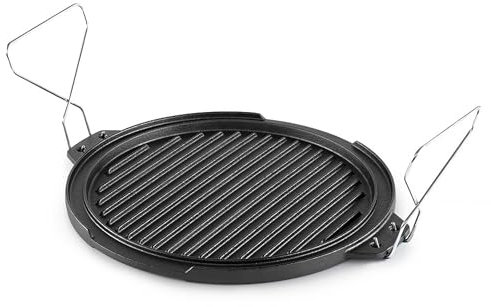 GSI Outdoors Guidecast Round Griddle, 12 in, Dual-Sided Cast Iron