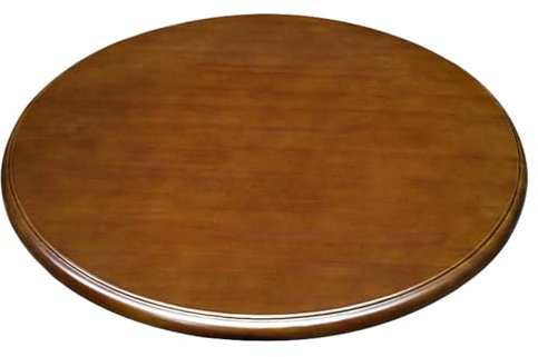 Trämatbord Vändskiva Hushållsroterande Skiva Rund Matbordsplatta Lämplig For Köksskåp Bänkskiva Eller Skafferi (90cm)