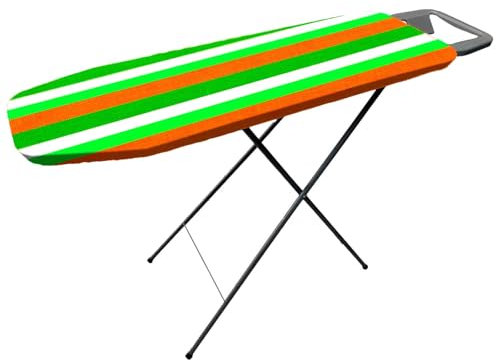 Tradineur - Tabla de Planchar Plegable - Fabricada en Madera - Incluye soporte para plancha y patas metálicas antideslizantes - 33 x 100 cm - Color Surtido