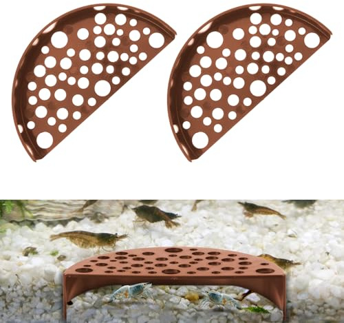 CIATBYYJ 2 piezas de acuarios decorativos cuevas, escondites creativos para camarones, accesorios de acuario ABS, cueva de camarones para camarones pequeños, peces pequeños, para esconderse, jugar