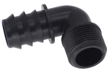 Water Butt Connector Kit,Straight 90 Pipe Outlet,Water Butt Connector,Adapter Tank Fitting,Join Two water Tanks Black Elbow Hosetail Tool,Barb Straight Pipe Outlet,for Rain Barrel,water Storage Tan..