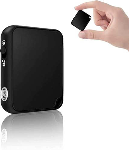 16GB Registratore Vocale Digitale con Attivazione Vocale – 288 Ore di Registrazione, Funzione MP3, Mini Dittafono Professionale per Lezioni, Riunioni e Interviste