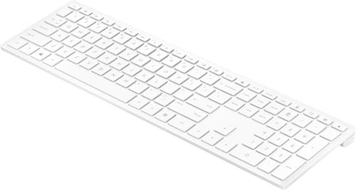 HP Pavilion 600 Teclado Inalámbrico QWERTY - (Puerto USB, Teclado con 3 Zonas, Windows 7,Windows 8, Windows 10), Color Blanco