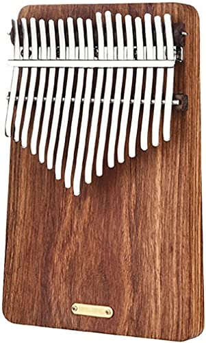 ZHANGZONG trimklav Kalimba instrument Kalimba 17 nycklar tummpiano 17 knappar röd sandelträ tummpiano för föreställningar, färg: brun, 17-ton B-nyckel kalimba för resor, med klavi