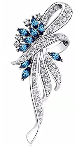 CCAIPU Broche, Broche en strass pour femmes, papillon, broche de ballerine, broche de fleurs de mode pour femmes (fleur-k)