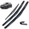 3-teiliges Scheibenwischerblatt-Set für vorne und hinten, kompatibel mit Nissan Qashqai J11 2018 2017 2016 2015 2014 2013, 26 17 12