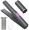 Cordless Hair Straighteners Curler 2 in 1, Mini Portable Travel Wireless Straightener, Fast Heat Up, Anti-Scald 3-Level Straightener for Swift, Smooth and Glossy Hair, Type-C Rechargeable (Grey)