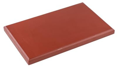 TOPATUPA - Tabla de corte profesional de polietileno - 30x20x1 cm - con gomas antideslizantes (Rojo)