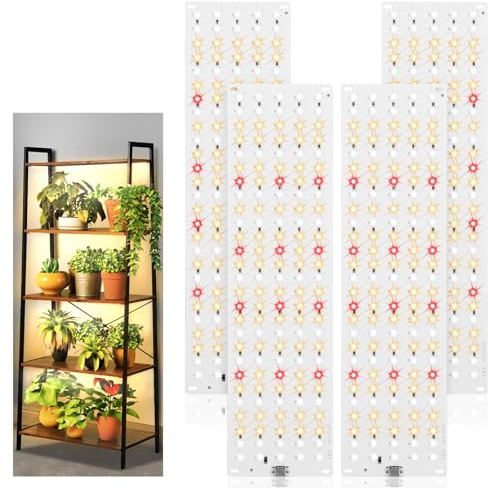 Grow Lights for Indoor Plants,Led Growing Light Strip,4 Pcs Plants Grow Lights Indoor, 540 LEDs Full Spectrum Growing Light,10 Level of Brightness Plant Lighting with 3/9/12h Timer（4pcs）