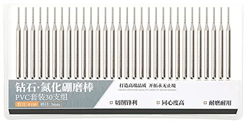 30Pcs Molienda de Aguja de Alta Resistencia de Alta Temperatura esmeril Eléctrico Accesorios 1mm