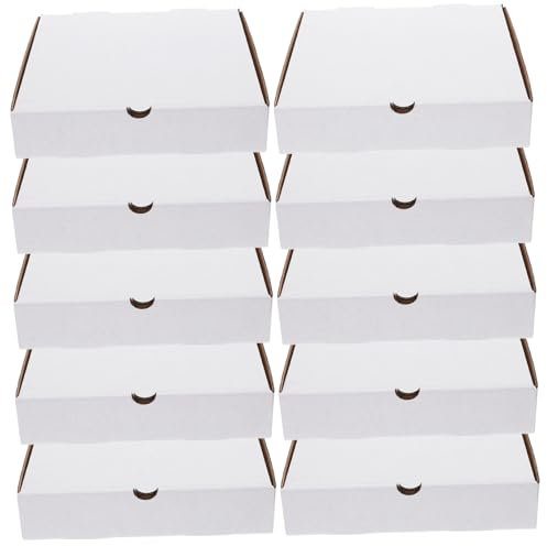 Amosfun 30 Stück Weiße Kraftpapier Pizzakartons 15cm Fettabweisend Wiederverwendbar Lebensmittelecht Zur Frischhaltung Von Pizza Kuchen Und Keksen