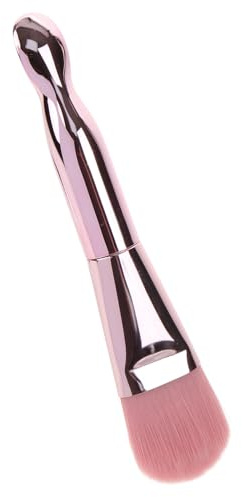 Zerodeko Aplicador de Mascarilla Facial Doble Extremo Pincel y Cuchara Herramienta para Mascarilla de Arcilla Color Rosa y Cuidado Piel