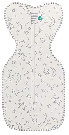 Love To Dream Swaddle Up Bamboo, Neugeborene 2,2–3,8 kg, Creme, eng anliegende Passform unterstützt den Schlaf, 1,0 Tog (20–24 °C), maschinenwaschbar, Von Hebammen empfohlen, Doppelreißverschluss