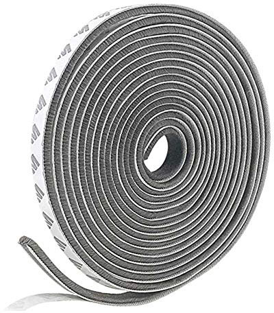 SANKA Selbstklebend Bürstendichtung Dichtungsstreifen Zugluftstopper hochdichter Filz-Zugluft-Exzenter für Schiebetüren, Fenster und Garderobe, Dichtungsbürste. (20m)