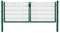Dekor Doppeltore EXCLUSIVE in den Ausführungen Karo & Ring für Stabmattenzäune - Drahtstärke: 6/5/6 mm - mit Zierornamenten (KARO, Grün, B 300 x H 100 cm)