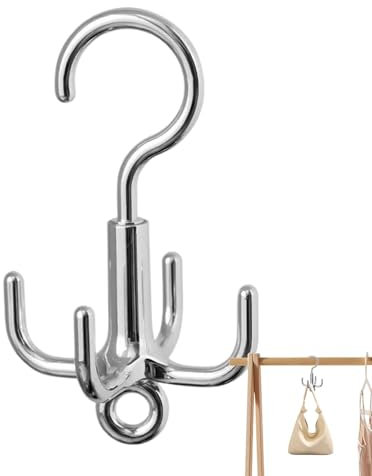 Cintre de ceinture | Porte-ceinture pivotant à 360 degrés avec 4 crochets - Porte-ourse multifonctionnel, organisateur de ceinture, écharpe, cravate